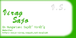 virag sajo business card